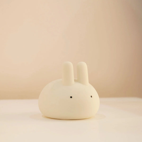 Lapin rabbit nightlight for your little ones room soft to touch silicone.