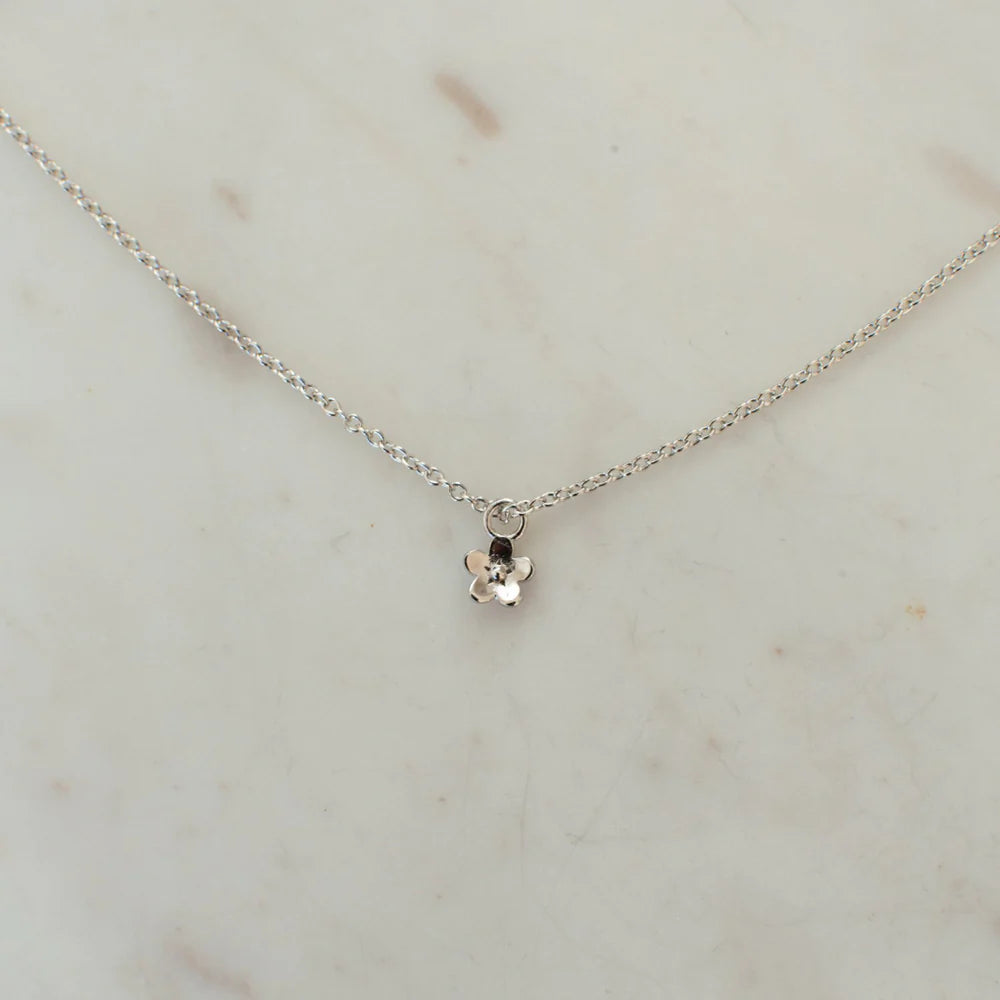 Petit sterling silver daisy necklace by Sophie