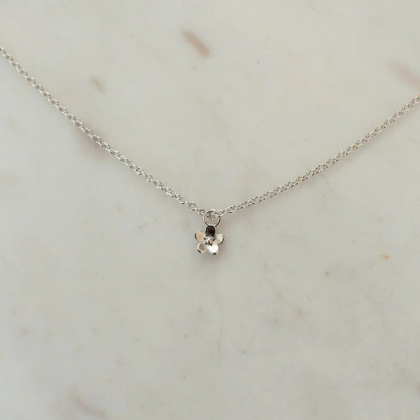 Petit sterling silver daisy necklace by Sophie