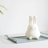 Portable bunny nightlight made from soft to touch silicone 