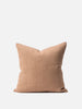 heavy linen/jute cushion with feather filled inner
