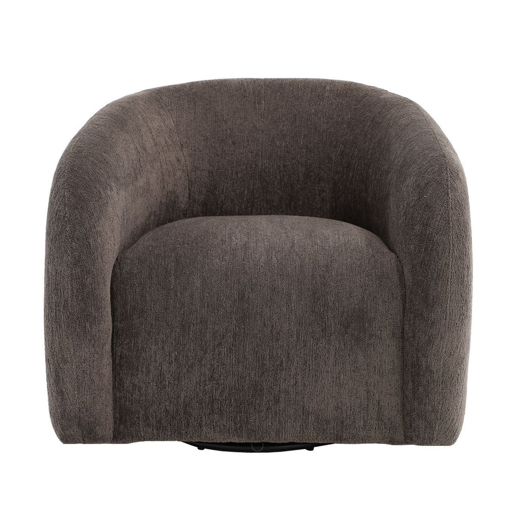 Pinecone coloured swivel chair on a white background